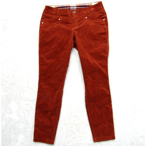 Kuhl Pants Corduroy Womens 10 Short Brown Slim Leg Pockets Comfort Mountain